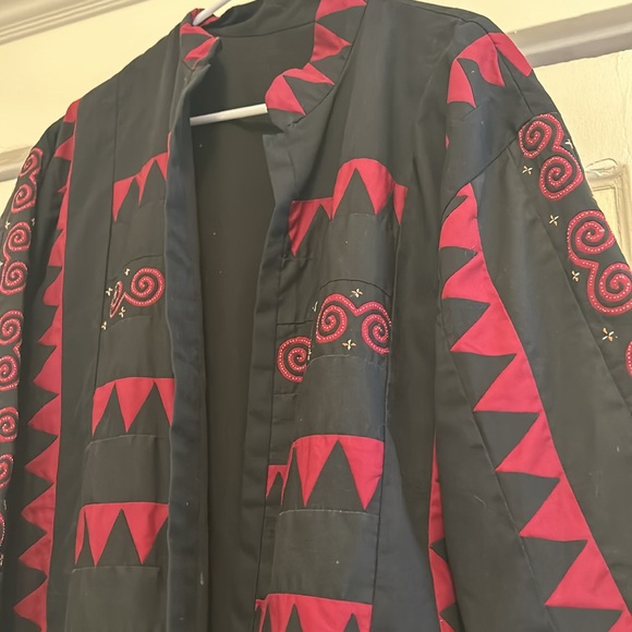 Ethnic quilted open jacket /kimono - Picture 4 of 7